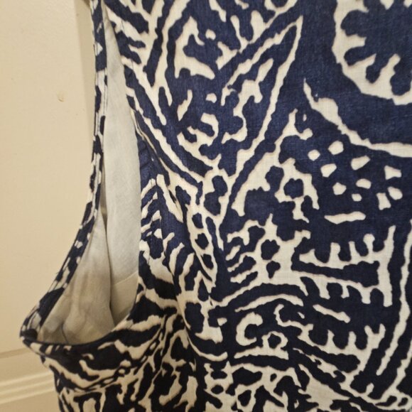 Nic + Zoe Blue & White Soft Linen Dress - Picture 2 of 6